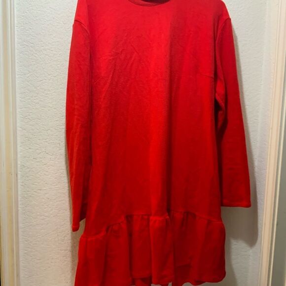 Buru knit Dress in red back zipper  Size XL - Picture 3 of 7